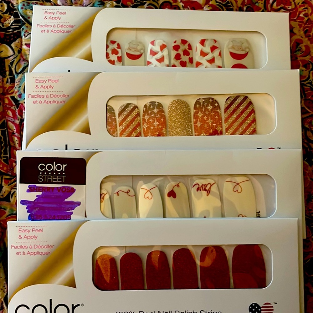 4 pack unopened Color Street nail polish strips